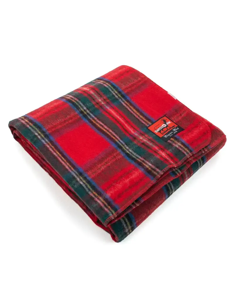 Swiss Link Royal Stewart Classic Wool Blanket Plaid Collection