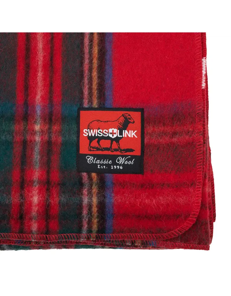 Swiss Link Royal Stewart Classic Wool Blanket Plaid Collection