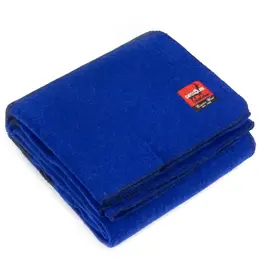 Swiss Link Royal Blue Classic Wool Blanket