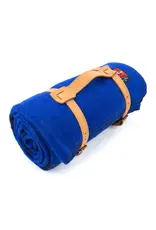 Swiss Link Royal Blue Classic Wool Blanket