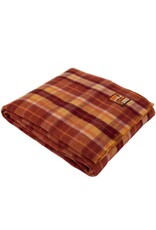 Swiss Link Pumpkin Spice Plaid Classic Wool Blanket Café Edition