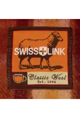 Swiss Link Couverture classique en laine à carreaux citrouille épicée, édition café