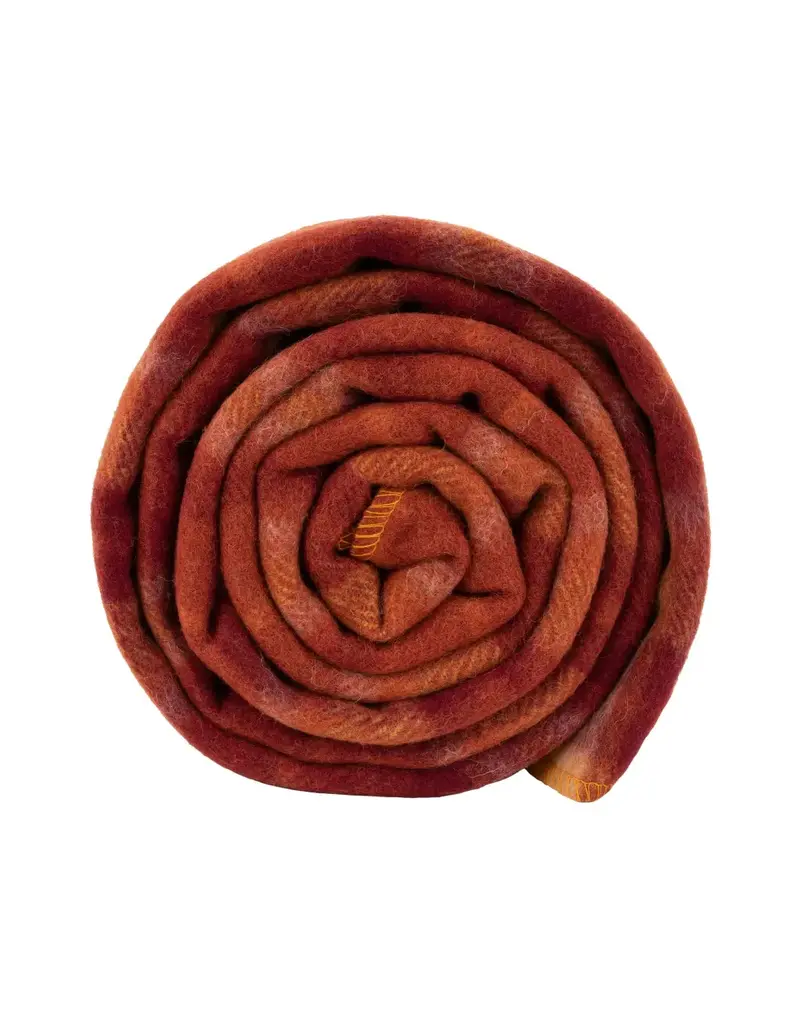 Swiss Link Pumpkin Spice Plaid Classic Wool Blanket Café Edition