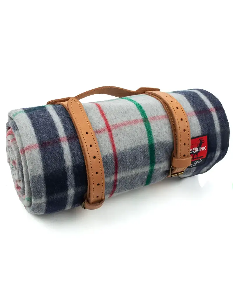 Swiss Link Moonstone Classic Wool Blanket Plaid Collection