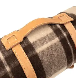 Swiss Link Leather Carrier for Blanket, Bedroll, or Sleeping Bag