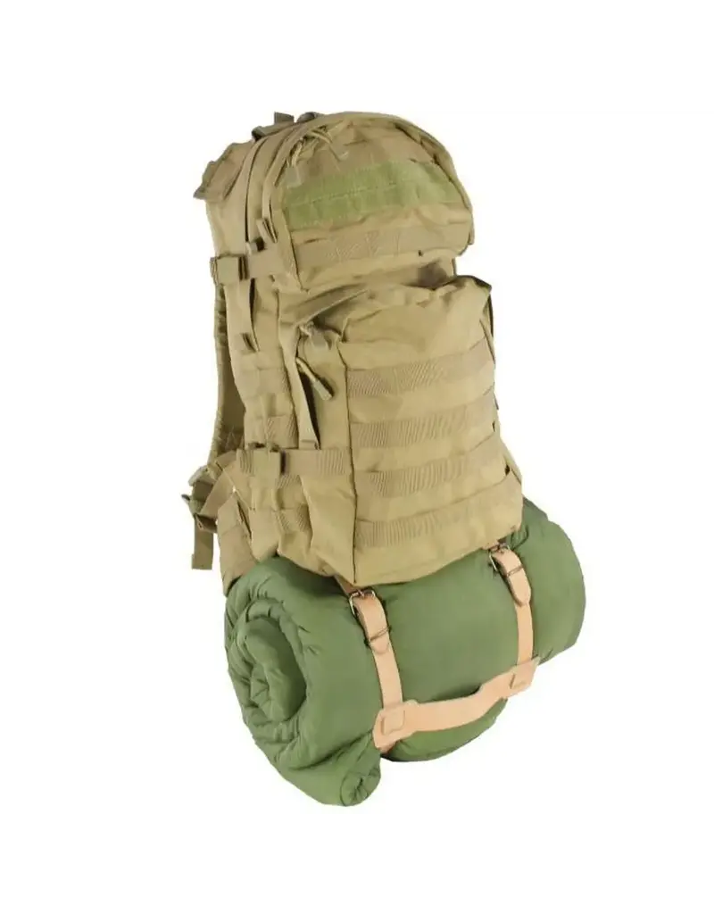 Swiss Link Leather Carrier for Blanket, Bedroll, or Sleeping Bag