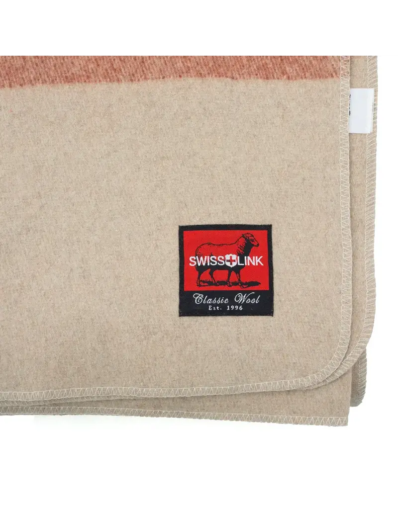 Swiss Link Harbor Dawn Classic Wool Blanket
