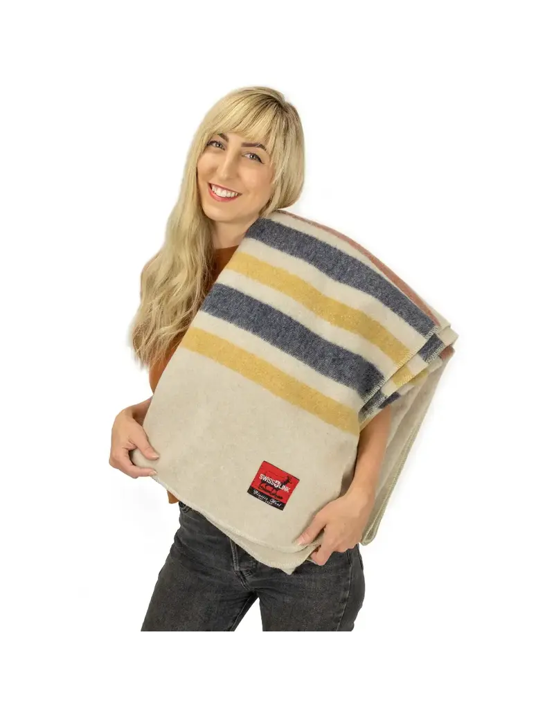 Swiss Link Harbor Dawn Classic Wool Blanket