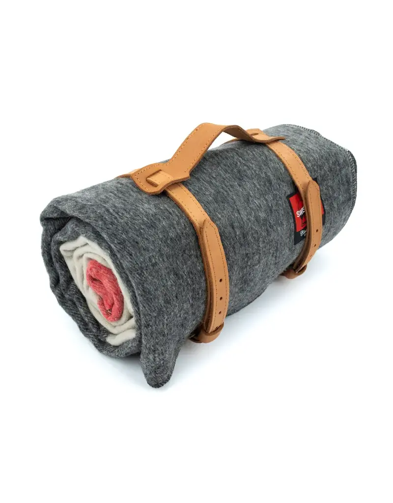 Swiss Link Couverture classique en laine Crimson Point