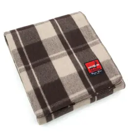 Swiss Link Cabin Brown Classic Wool Blanket Plaid Collection