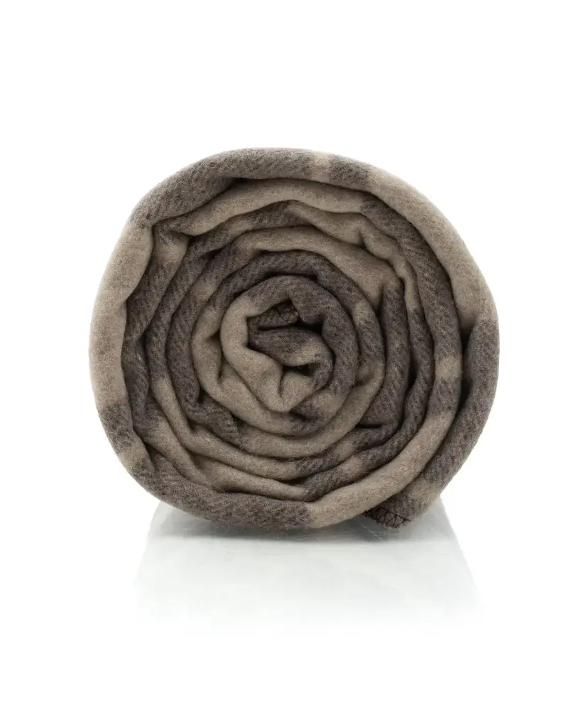 Swiss Link Cabin Brown Classic Wool Blanket Plaid Collection