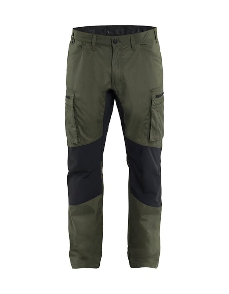 Blaklader Workwear Service Pants with Stretch Forest Night/Black