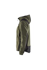 Blaklader Workwear Knitted Fleece Jacket Green and Black