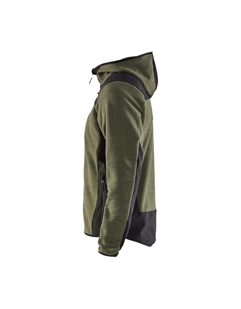 Blaklader Workwear Veste polaire tricotée verte et noire
