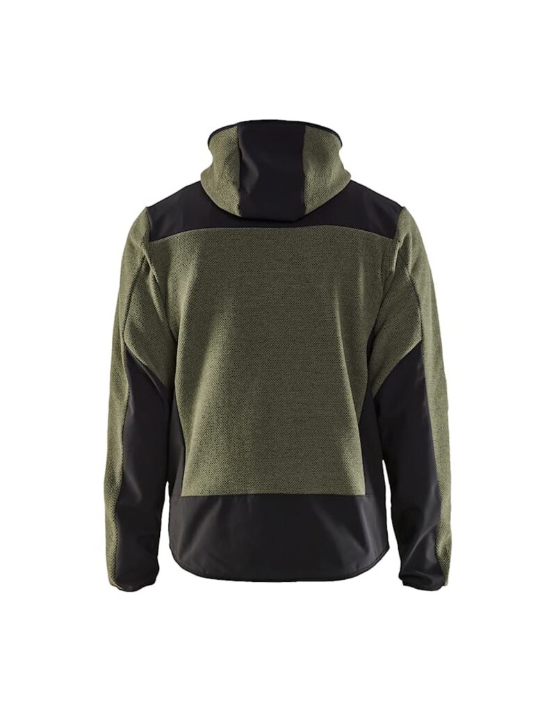 Blaklader Workwear Veste polaire tricotée verte et noire