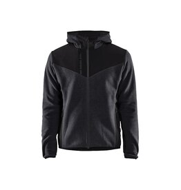Blaklader Workwear Knitted Fleece Jacket Dark Grey and Black