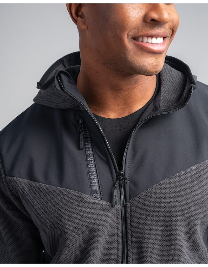 Blaklader Workwear Veste polaire tricotée gris foncé et noire
