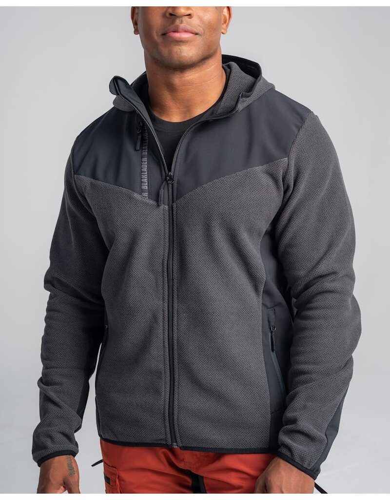 Blaklader Workwear Veste polaire tricotée gris foncé et noire