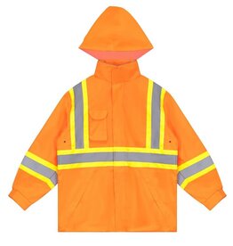 Allesco Inc. HI-VIS Safety Work Waterproof Jacket