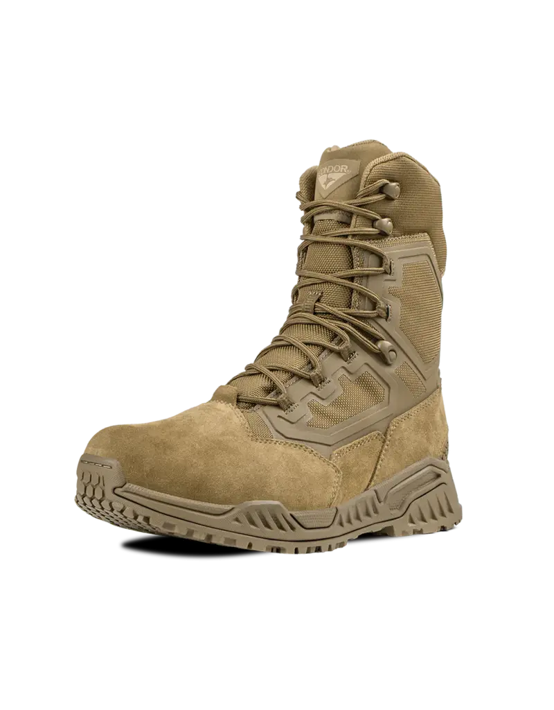 Condor Outdoor Brigade 8" Tactical Boots Zip Coyote