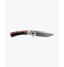 Benchmade Mini Crooked River Gray Aluminum & Wood Clip-point