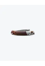 Benchmade Mini Crooked River Gray Aluminum & Wood Clip-point
