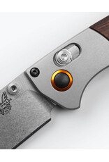 Benchmade Mini Crooked River Gray Aluminum & Wood Clip-point
