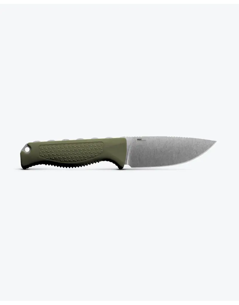 Benchmade Steep Country Dark Olive Santoprene Drop-point