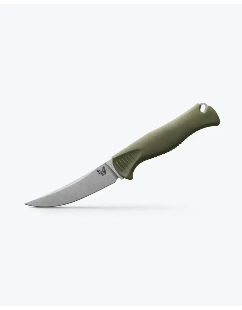 Benchmade Meatcrafter Dark Olive Santoprene 4" Trailing point