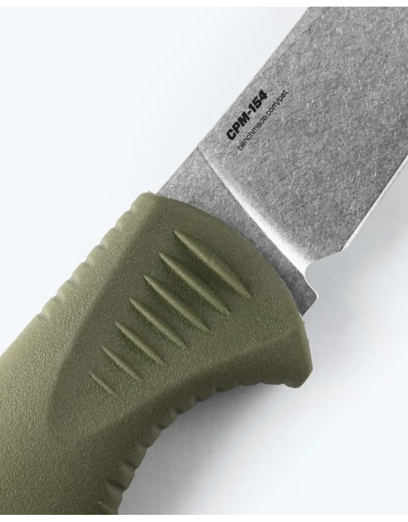 Benchmade Meatcrafter Dark Olive Santoprene 4" Trailing point