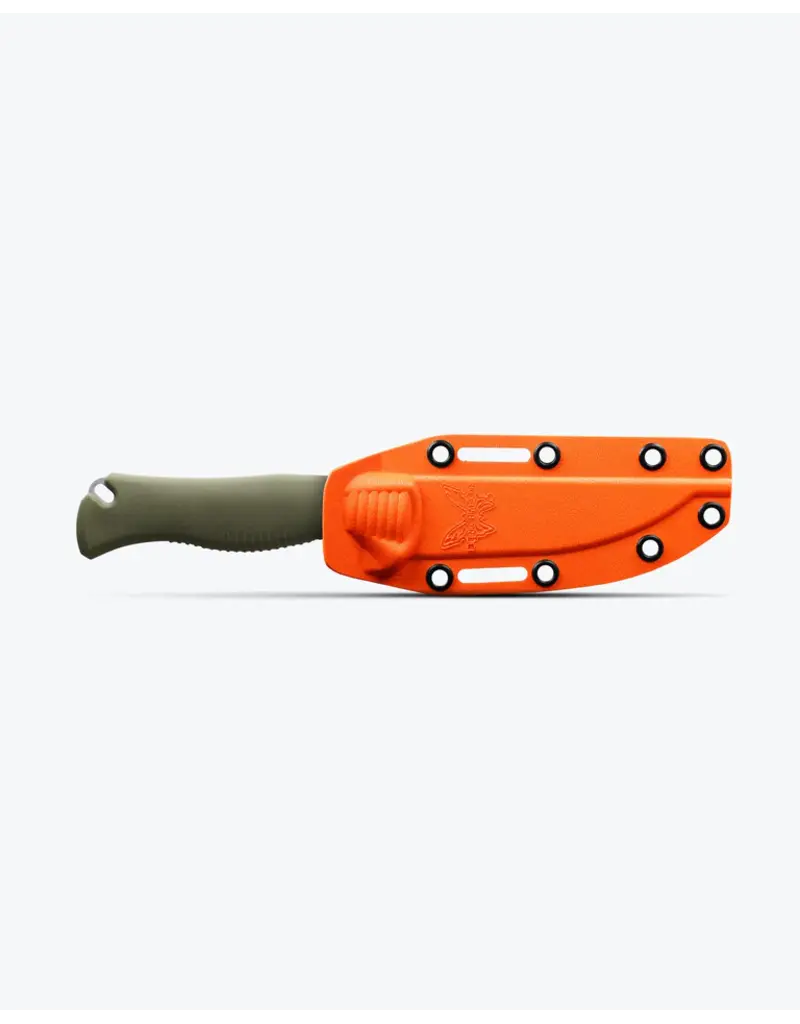 Benchmade Meatcrafter Dark Olive Santoprene 4" Trailing point
