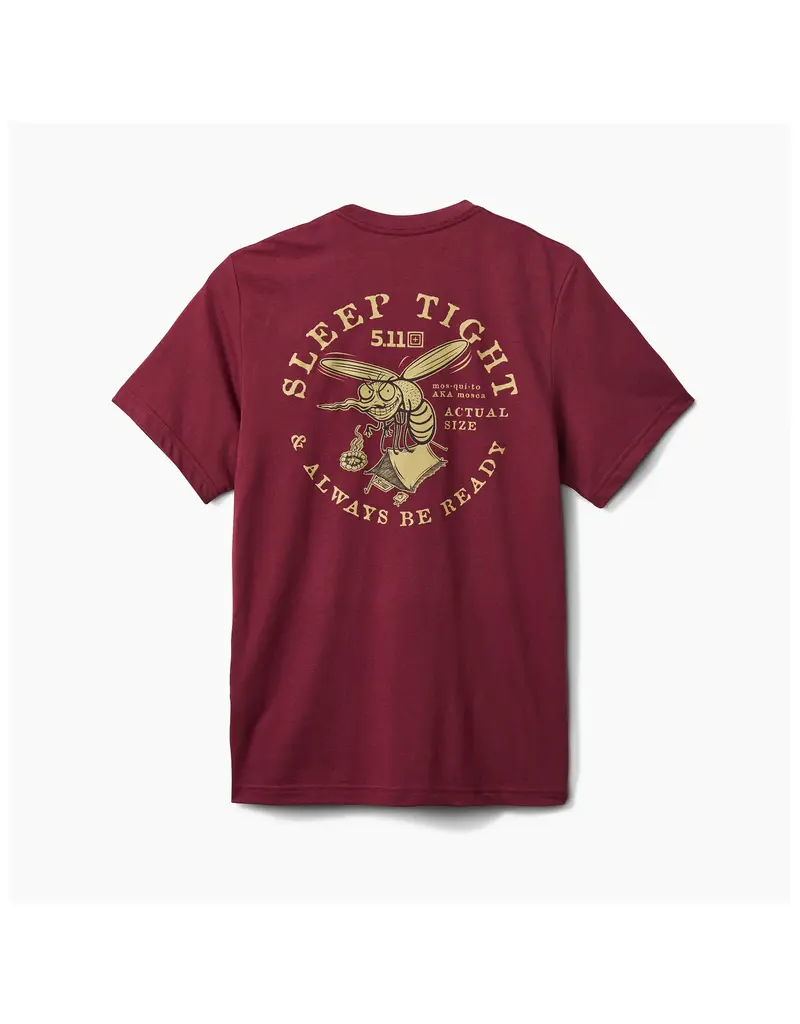 5.11 Tactical ACTUAL SIZE S/S T-Shirt Burgundy