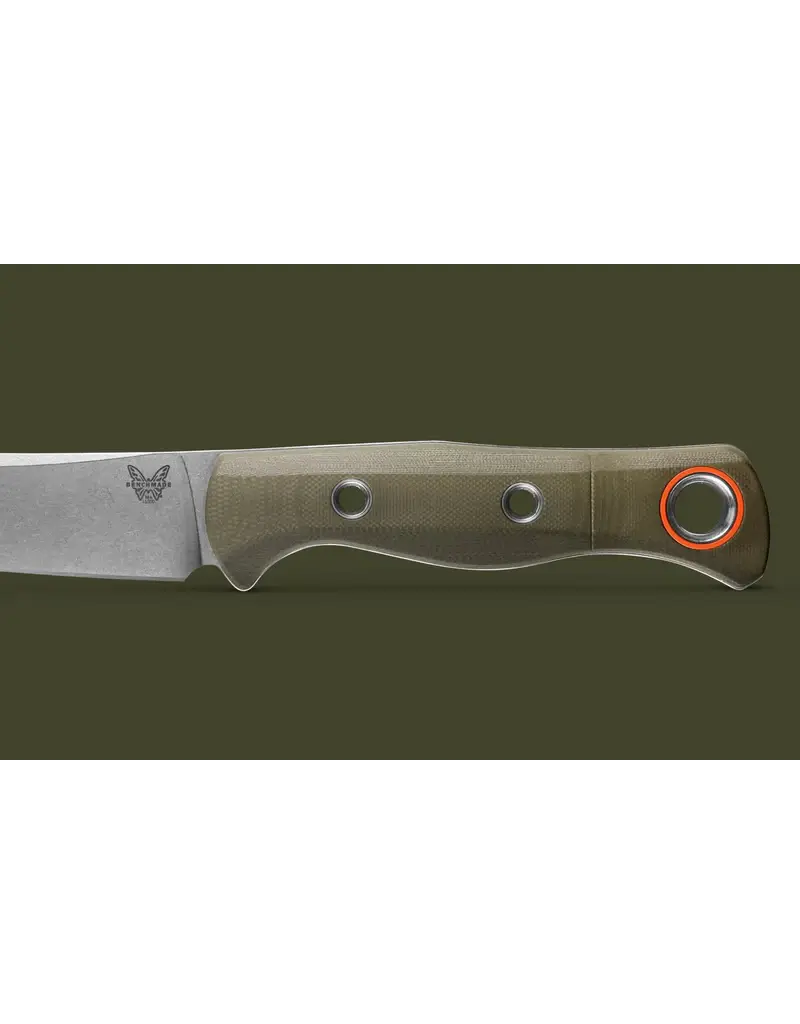 Benchmade Meatcrafter OD vert G10 6" pointe arrière