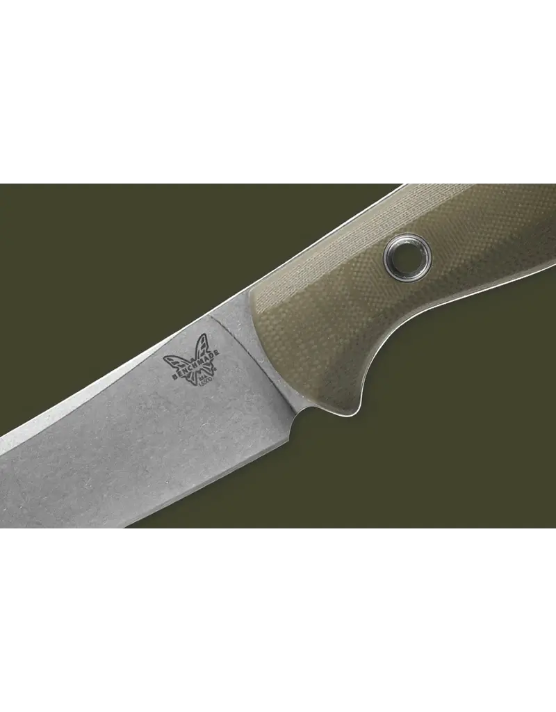 Benchmade Meatcrafter OD vert G10 6" pointe arrière