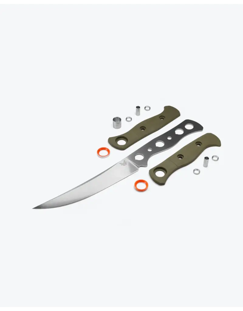 Benchmade Meatcrafter OD Green G10 6" Trailing point