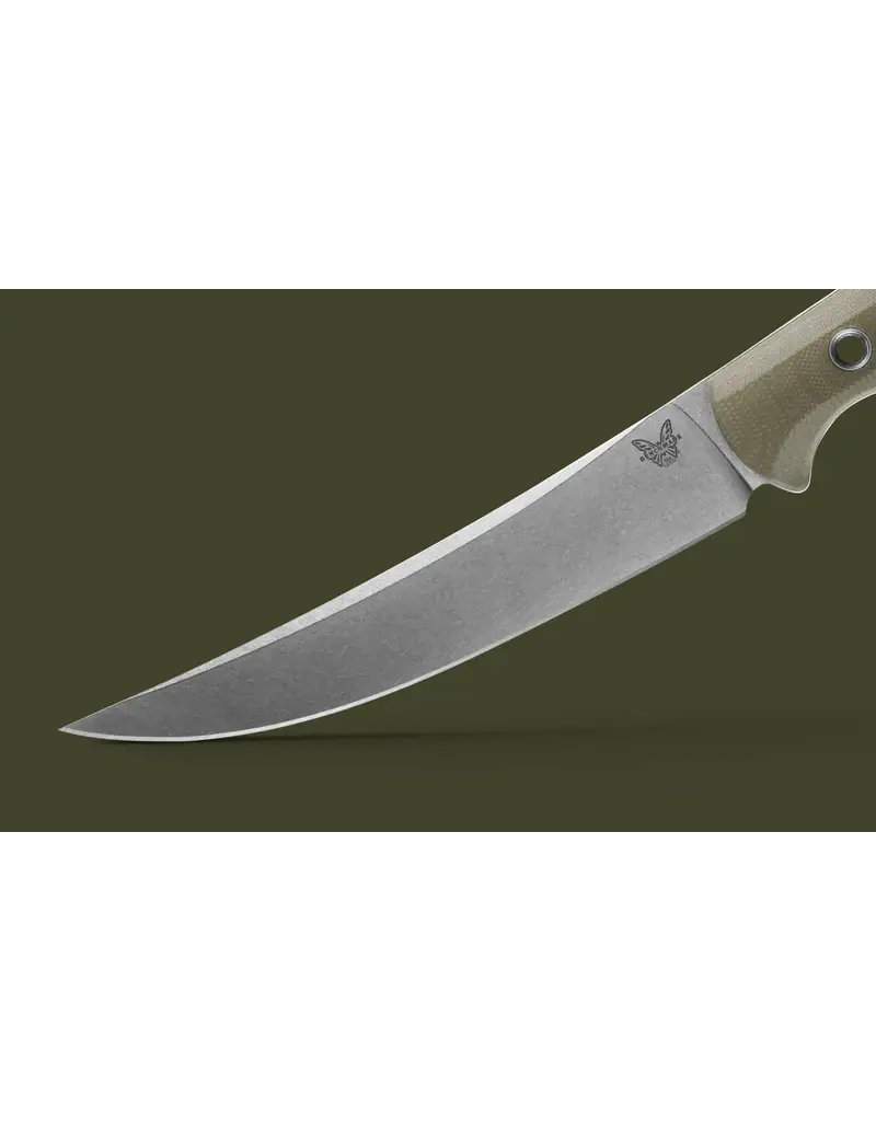 Benchmade Meatcrafter OD Green G10 6" Trailing point