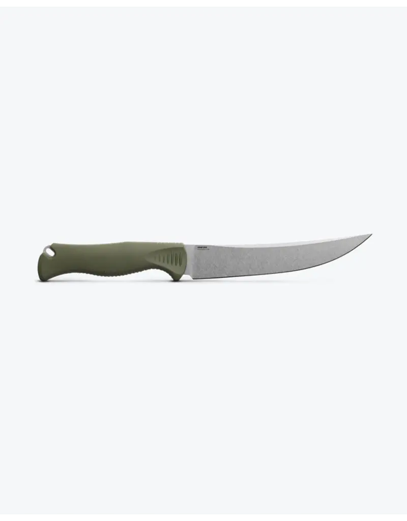Benchmade Meatcrafter Dark Olive Santoprene 6" Trailing point