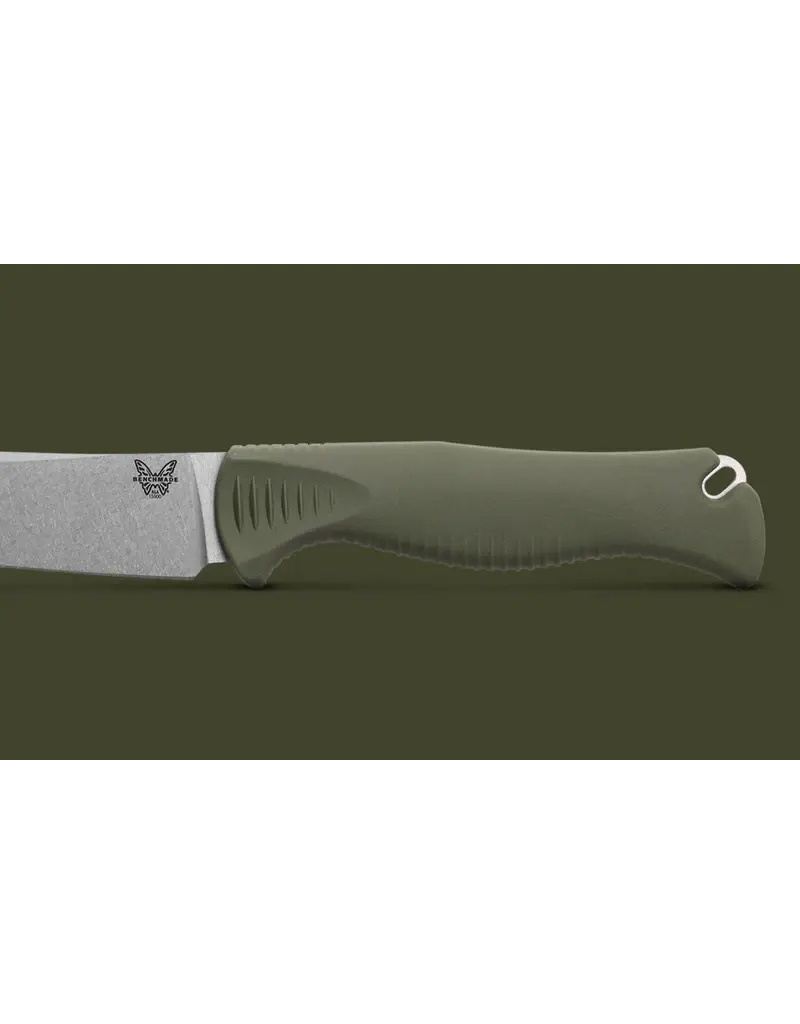 Benchmade Meatcrafter Dark Olive Santoprene 6" Trailing point