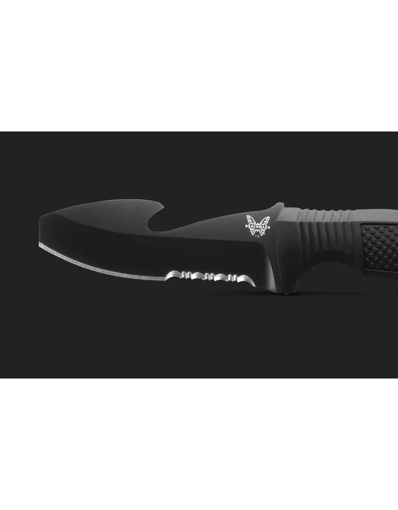 Benchmade H2O Fixed Dive Knife Black Santoprene