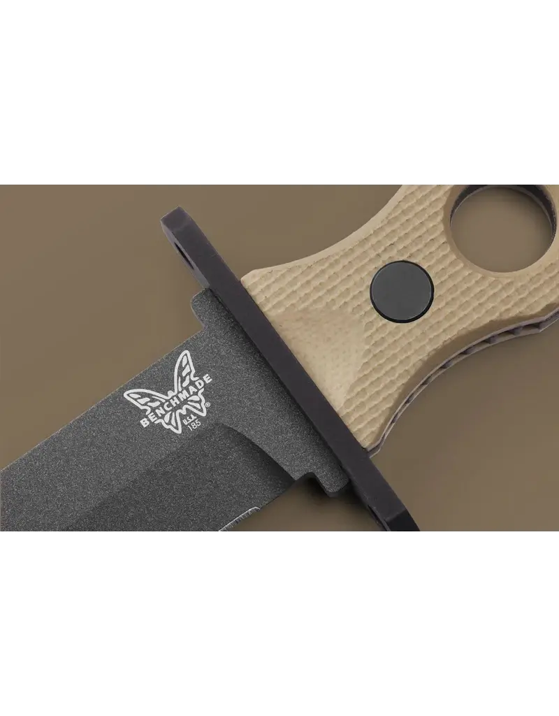 Benchmade Lame fixe SOCP Desert Tan G10