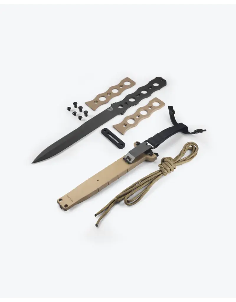 Benchmade Lame fixe SOCP Desert Tan G10