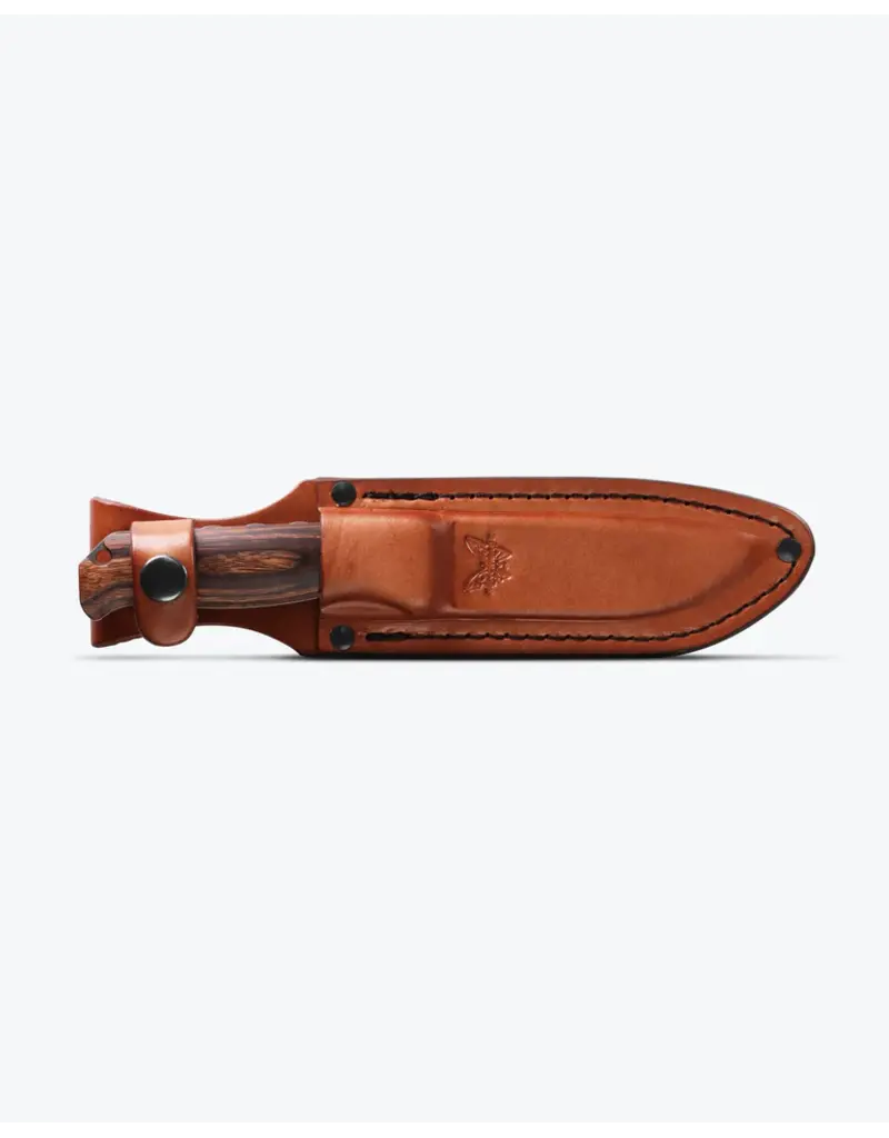 Benchmade Saddle Mountain Skinner Stabilized Wood Drop-point