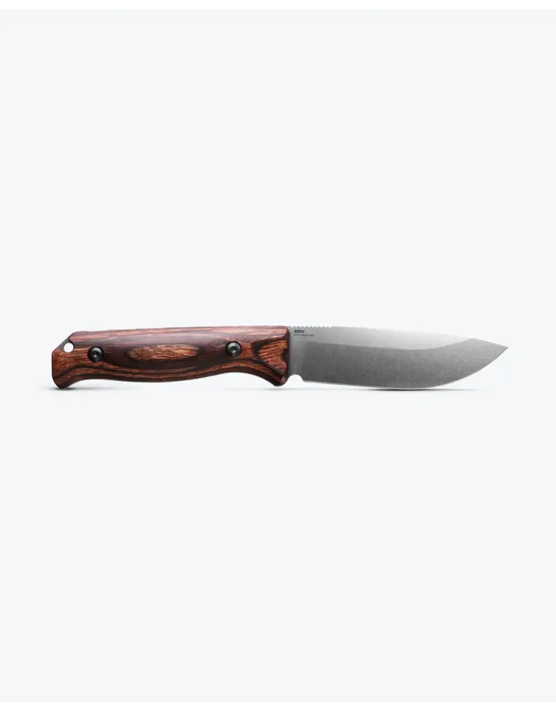 Benchmade Saddle Mountain Skinner Stabilized Wood Drop-point