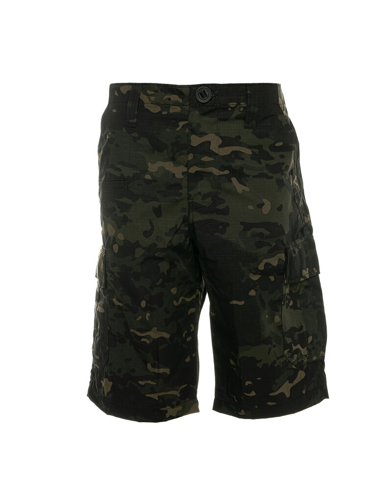 S+ Pantalon militaire court camouflage noir