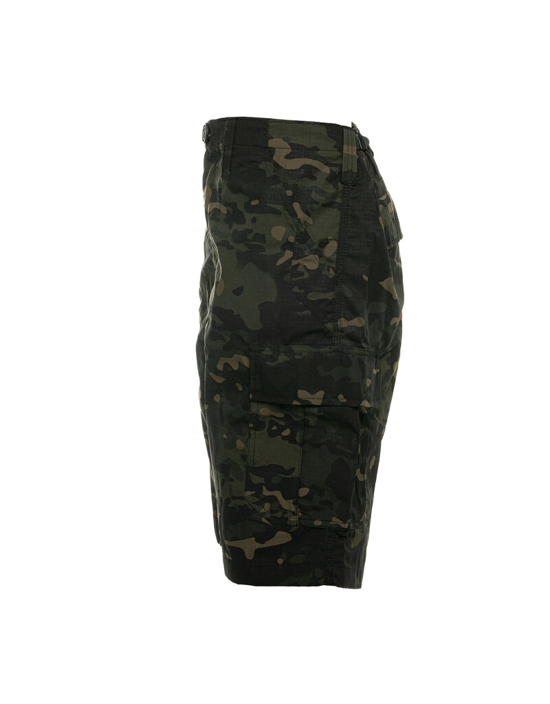 S+ Pantalon militaire court camouflage noir