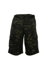 S+ Pantalon militaire court camouflage noir