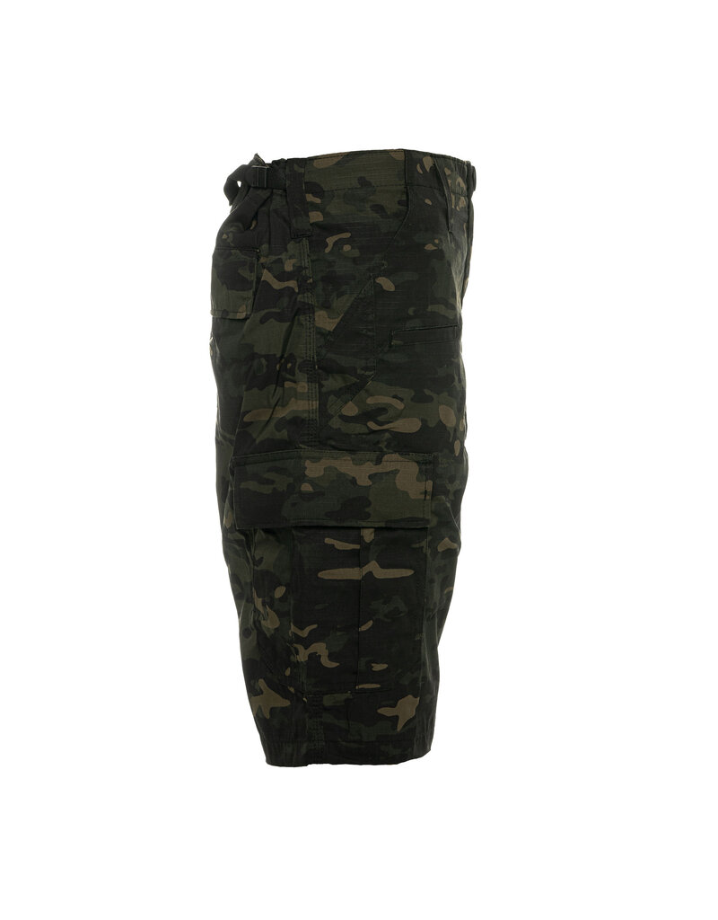 S+ Pantalon militaire court camouflage noir