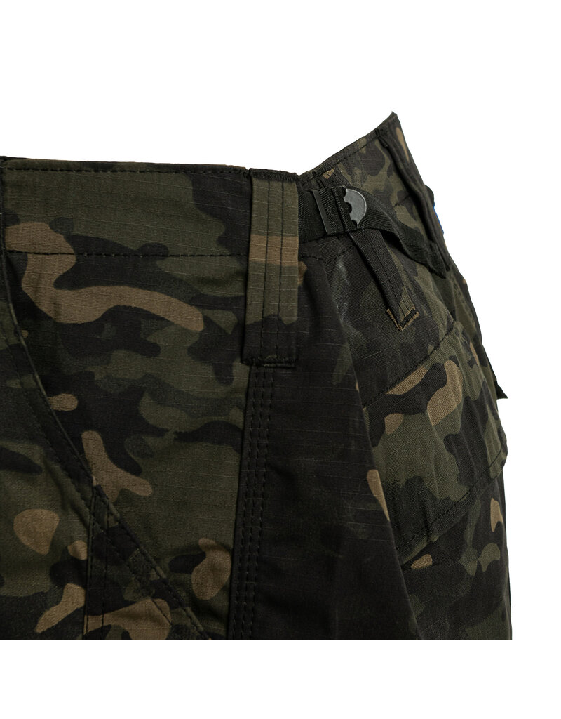 S+ Pantalon militaire court camouflage noir