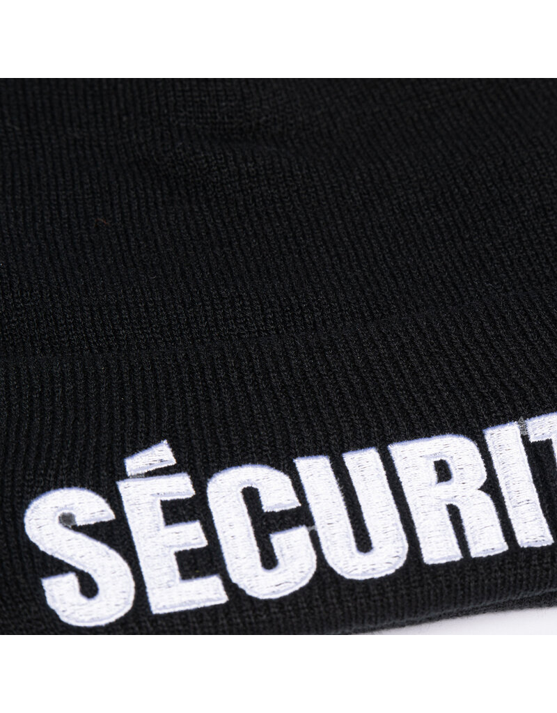 S+ Bonnet tricoté noir de sécurité