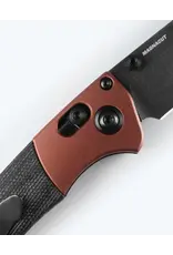 Benchmade Mini Crooked River Cuivre Brûlé Micarta Noir
